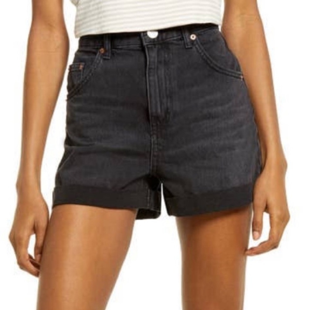 Urban Outfitters BDG high rise black denim shorts